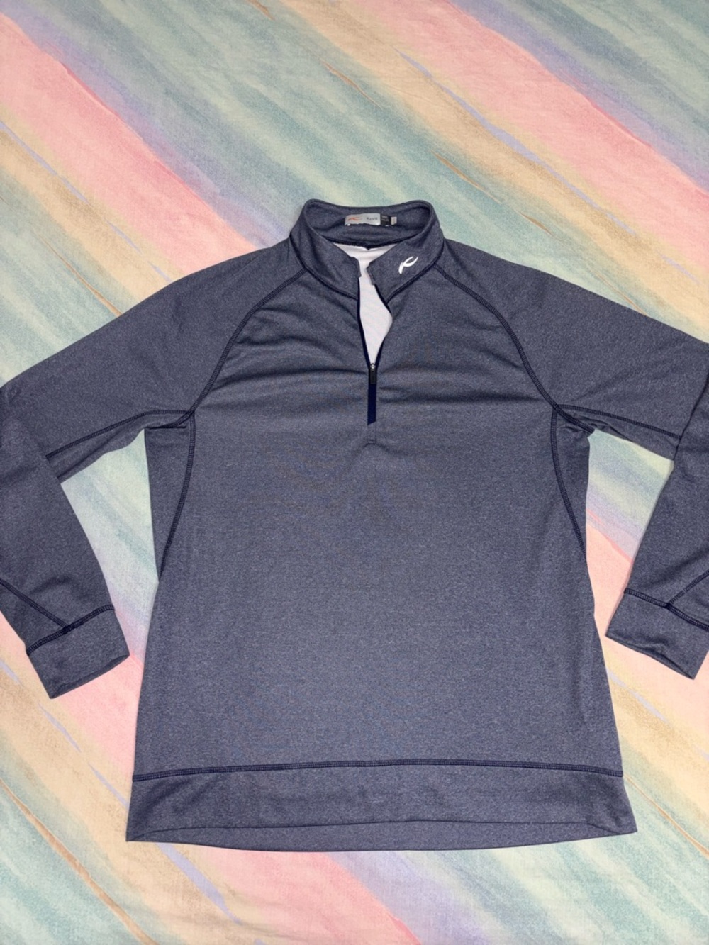 KJUS Golf Pullover Keano  Zip Sleeve Logo size XL